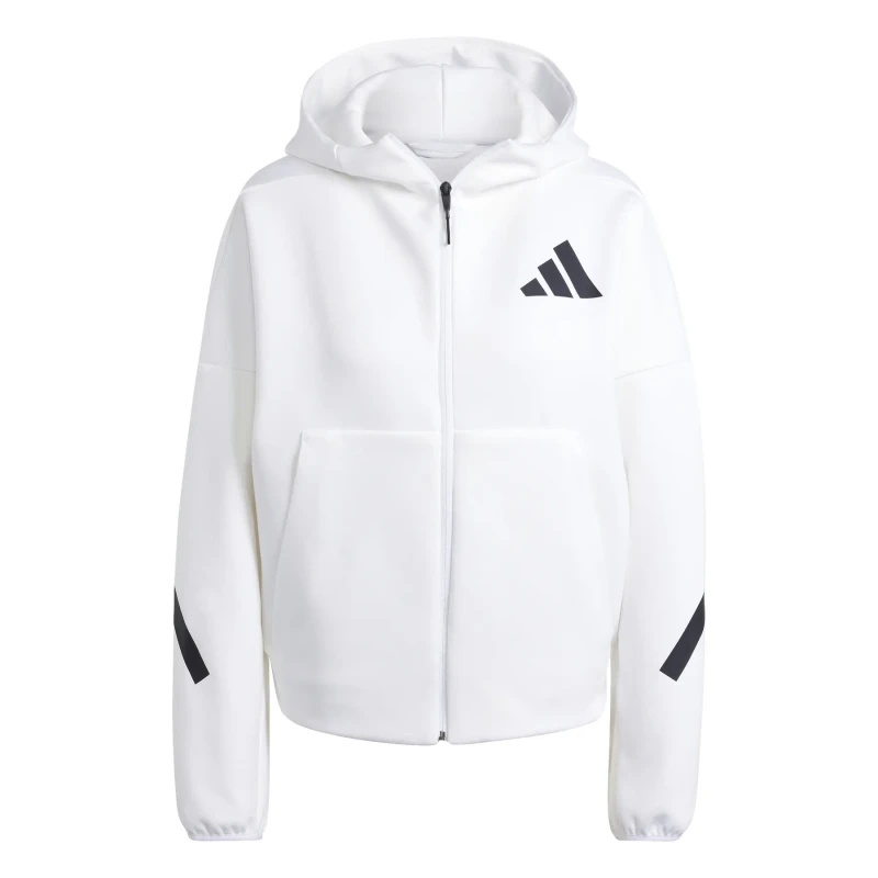 Image of Adidas Womens full zip hoodie adidas Z.N.E. Blanc Female 2XS