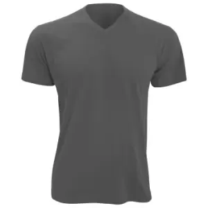 Image of SOLS Mens Victory V Neck Short Sleeve T-Shirt (3XL) (Dark Grey)