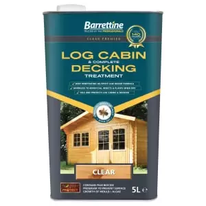 image of Barrettine Log Cabin & Decking Treatment 5L