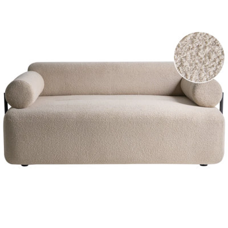 Image of Beliani Sofa 2 Seater Elva Boucle Beige