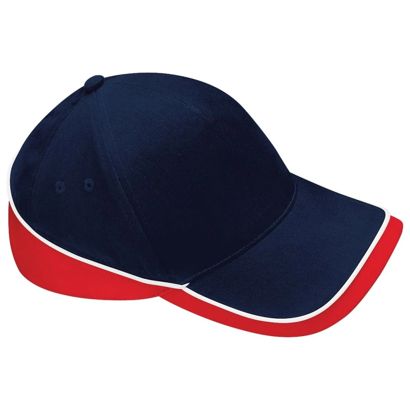 Image of Beechfield Beechfield Teamwear Competition Cap Baseball Headwear Pack of 2 in Navy Navy One Size Unisex 5059269088682