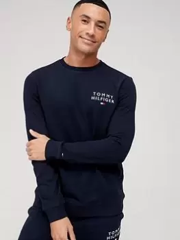 Image of Tommy Hilfiger Lounge Sweatshirt - Navy Size M Men