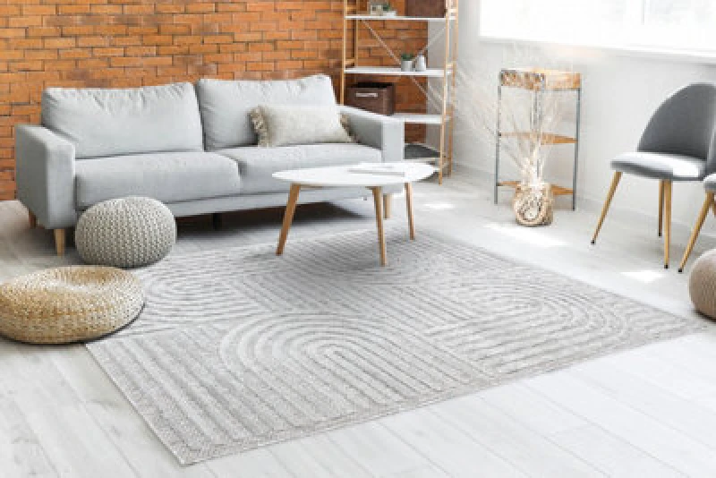 Image of RugsX Carpet Santo Sisal 0989 Geometric Grey 80X150 Cm