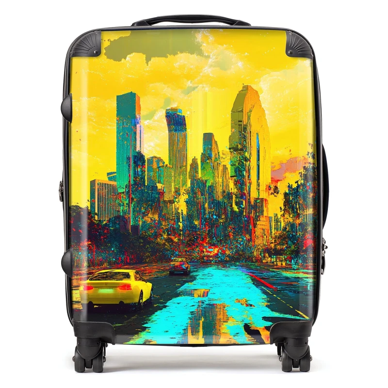 Image of Designer Luggage Elena Sable: 00060 Suitcase Size: Medium Multicolor Unisex Medium