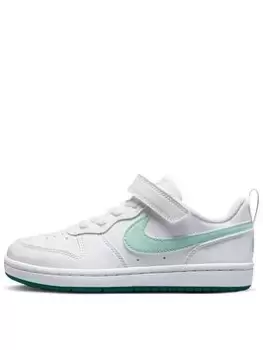 Nike Younger Girls Court Borough Low Recraft Trainers, White, Size 13 Younger