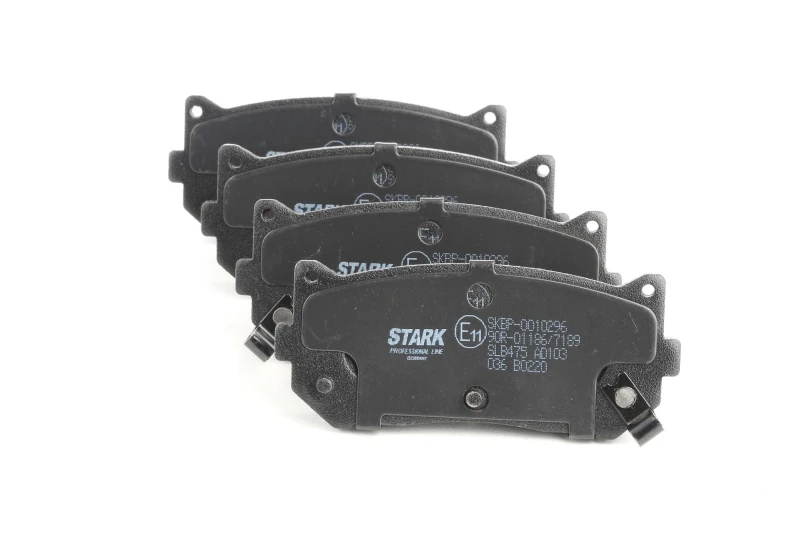 Image of STARK SKBP-0010296 Brake pad set Rear Axle, with acoustic wear warning Brake Pad Set,disc brake (402)