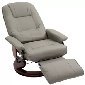 Image of Homcom Ergonomic Office Recliner Sofa Chair Pu Faux Leather Plush Armchair Lounger