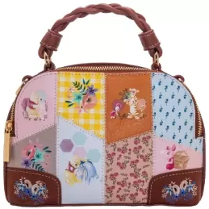 image of Danielle Nicole Winnie The Pooh Patchwork Cross Body Satchel