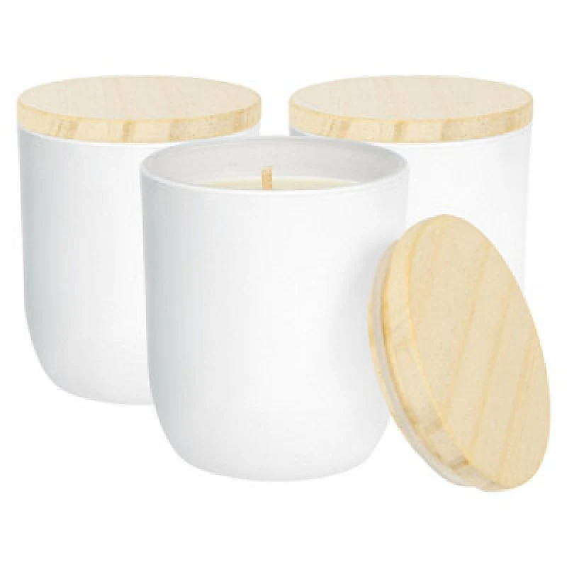 Image of Nicola Spring White Soy Wax Scented Candles - 130G - Coconut & Lime - Pack Of 3 - Fruity Fresh Jarred Long Burn Summer Fragrance