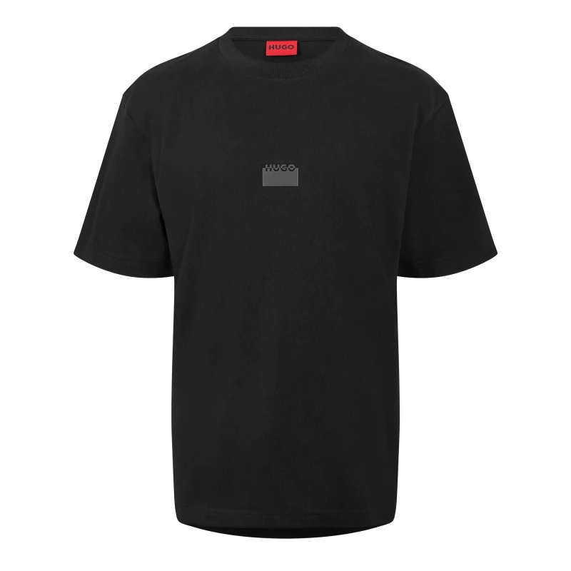 Image of Hugo Mens Delastee Short Sleeve Polo Shirt Black male S