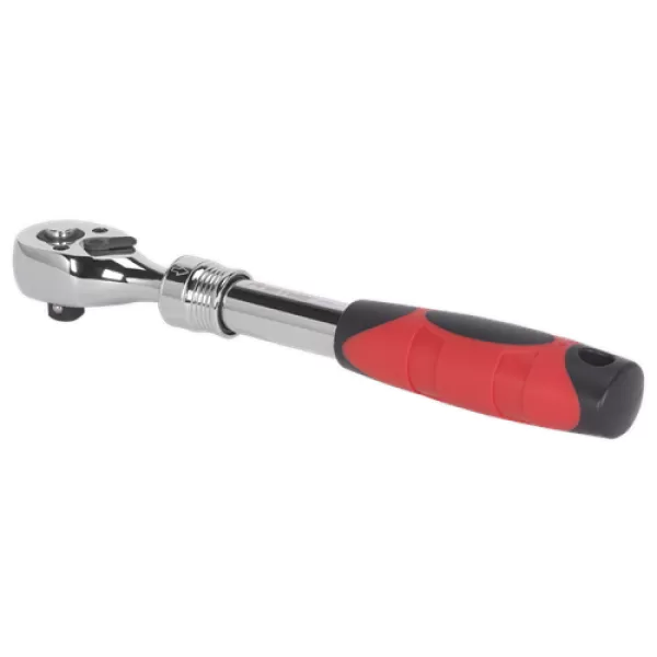 Image of Genuine SEALEY AK6687 Ratchet Wrench 3/8Sq Drive Extendable