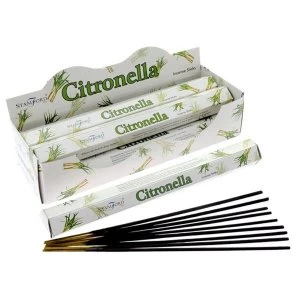 image of Citronella (Pack Of 6) Stamford Hex Incense Sticks