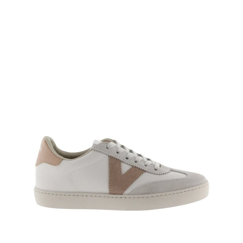 Image of Victoria Shoes Womens Berlin Ciclista Trainers - White Pink - UK 7 / EU 40 White female PS4115CUA40