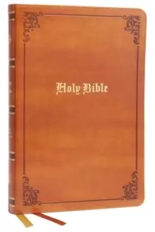 Image of KJV, Thinline Bible, Large Print, Vintage Series, Leathersoft, Tan, Red Letter, Comfort Print : Holy Bible, King James Version
