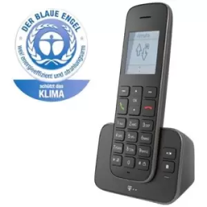Image of Telekom Sinus A207 DECT/GAP Cordless analogue Hands-free, Answerphone Black