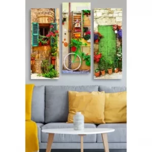 Image of MDF0088 Multicolor Decorative MDF Painting (3 Pieces)