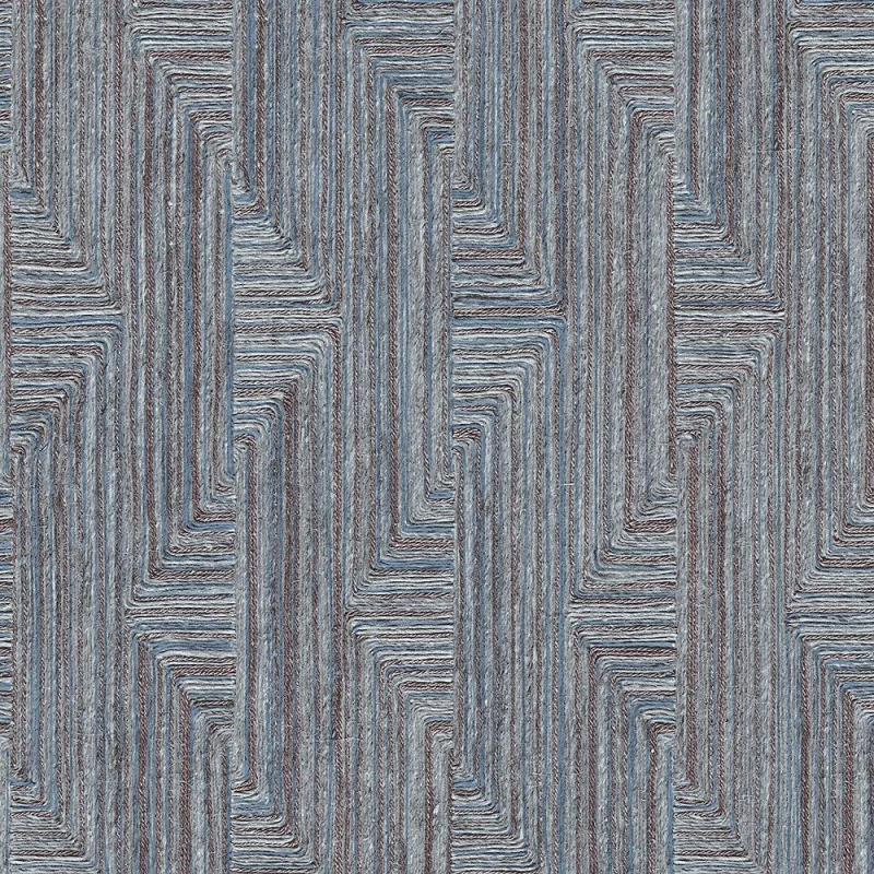 Image of Design ID DID Retro String Motif Navy Blue Wallpaper Blue unisex One Size