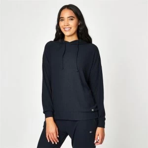 image of USA Pro Pro Ribbed Slouchy Hoodie - Black