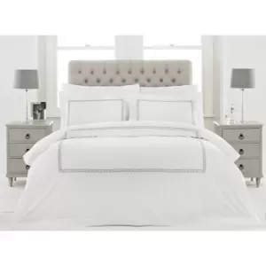 Image of Riva Home Cleopatra Duvet Set (Double) (Silver)