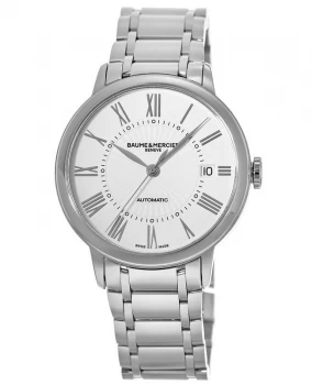 image of Baume & Mercier Classima Automatic Silver Dial Steel Womens Watch 10220 10220