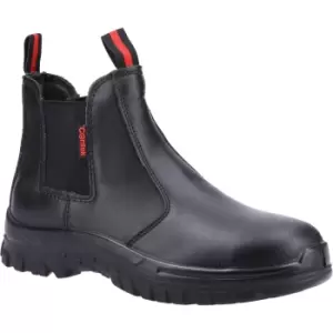 Image of Centek Mens FS316 S1 Leather Safety Boots (10 UK) (Black)