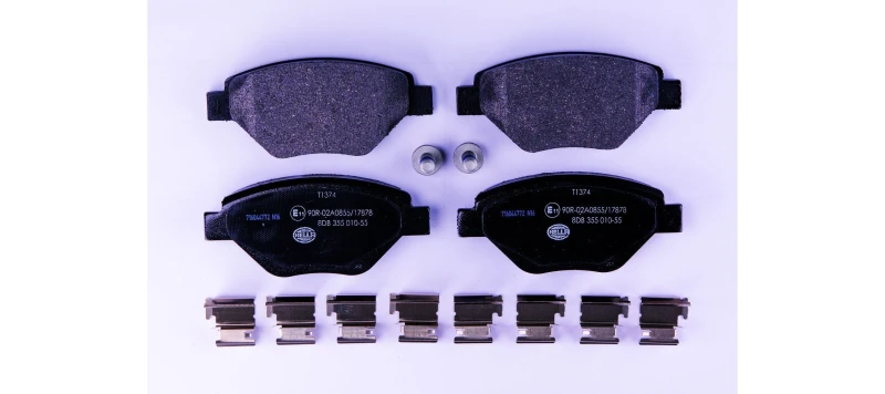 Image of HELLA Brake pad set HELLA 8DB 355 010-551
