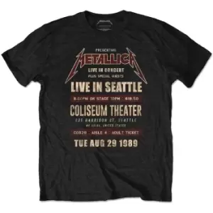 Image of Metallica - Seattle '89 Unisex XX-Large T-Shirt - Black