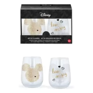 Image of Disney Crystal Glasses 2-Packs Case Mickey Mouse (6)