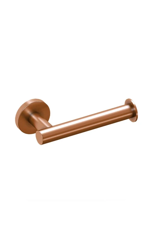 Image of Cosmic Paper Holder Without Cover Brushed Copper PVD Architect Sp in Gold Gold Unisex