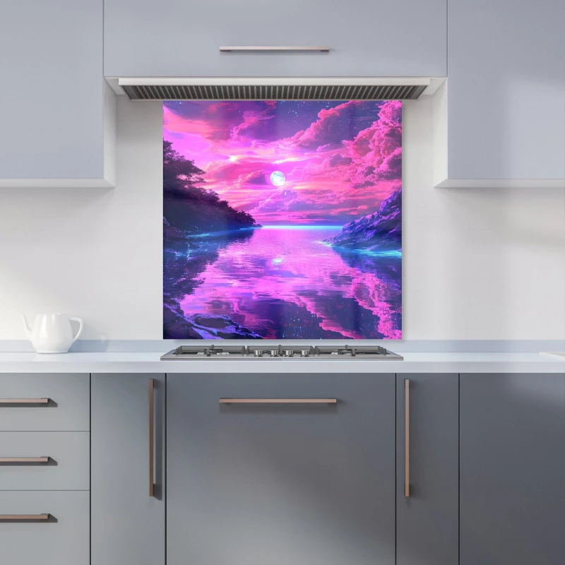 Image of Designer Kitchen Splashbacks Elena Sable: 00049 Kitchen Splashback Size: 600mm x 750mm Multicolor Unisex 600mm x 750mm