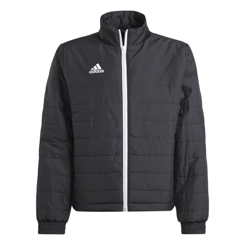 Image of adidas Kids Entrada 22 Light Long Sleeve Quilted Jacket Black male 11-12 Years