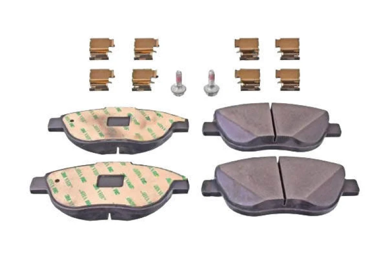 Image of Blue PRINT ADL144217 Brake pad set Front Axle, with fastening material Brake Pad Set,disc brake (402)