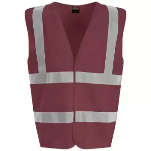 Image of PRO RTX High Visibility Unisex Waistcoat (XL) (Maroon)