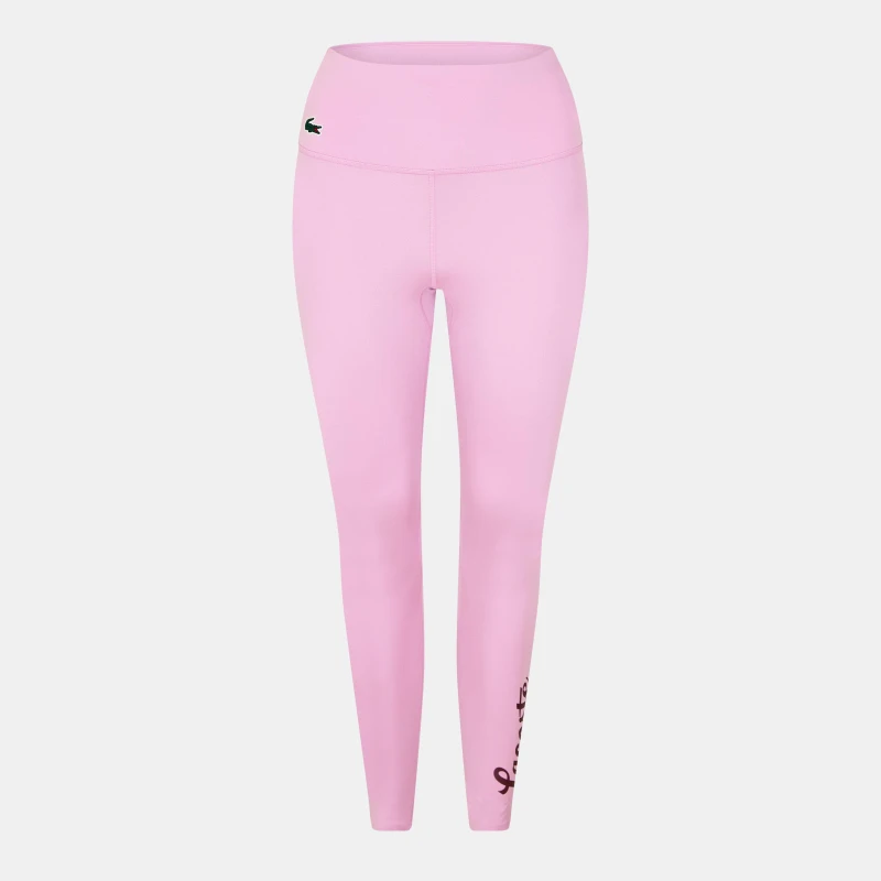 Image of Lacoste Womens Logo Leggings Gelato female 8 (36)