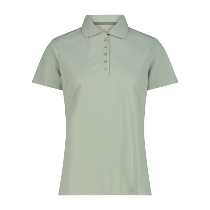 Image of CMP Womens pique polo shirt CMP One colour Vert Female 3XL