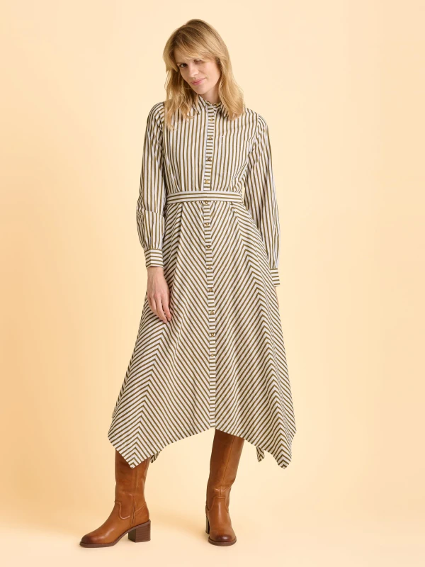 Image of Brakeburn Womens Forrest Dress in Green Size: 8 Green Female 8