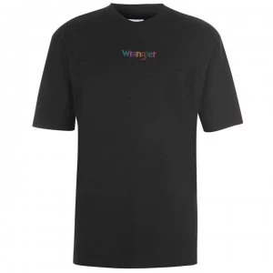 Image of Wrangler Logo T Shirt Mens - Black