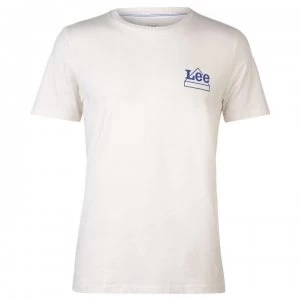 image of Lee Jeans Lee Mini Logo T Shirt - Cream