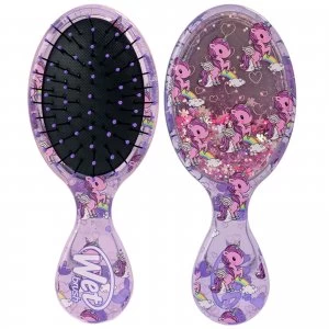 image of WetBrush Liquid Glitter Mini Detangler Brush - Unicorn Glitter