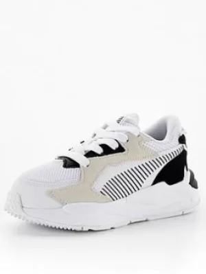 image of Puma Puma Rs-z Kids Trainer, White/Black, Size 12.5