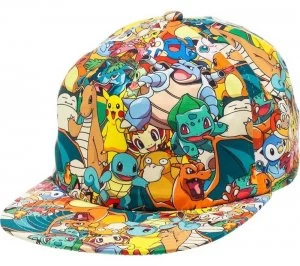 Image of Pokemon Pikachu and Friends Snapback Cap