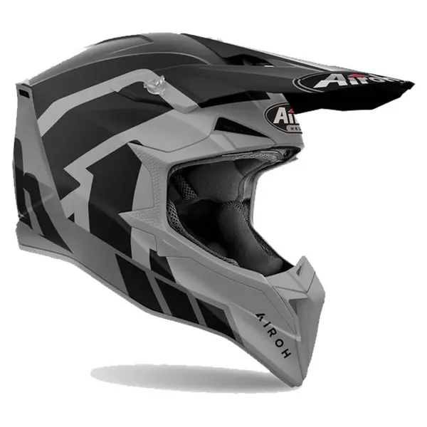 Image of Airoh Wraaap Reloaded Grey Black Offroad Helmet 2XL