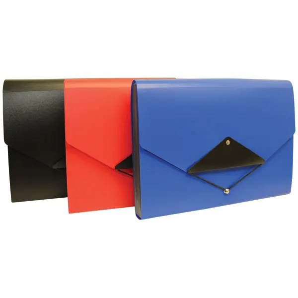 Image of Cathedral Expanding File 13 Pocket Triangle Flap Blue - EXPTFBL EXPTFBL