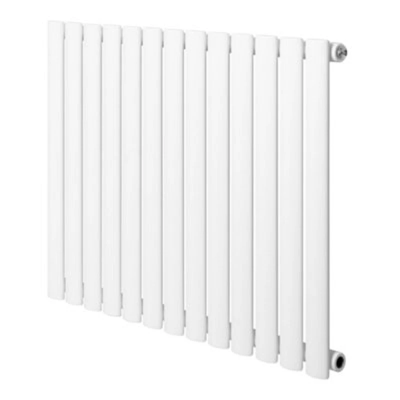 Image of Monstershop Oval Single Column Radiator - 600 x 780mm - White White Unisex