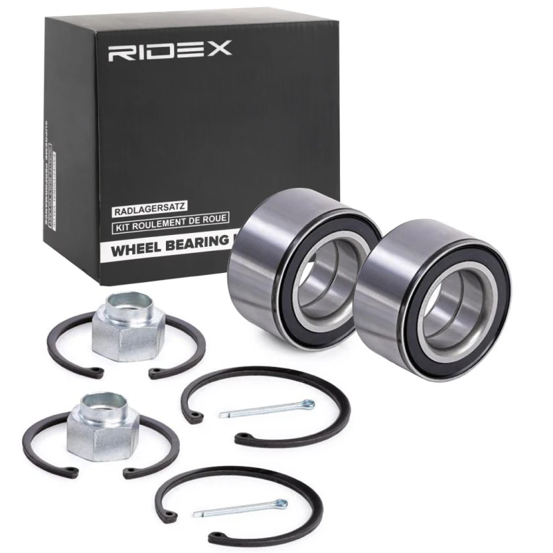 Image of RIDEX 654W1321 Wheel bearing kit Right, Contains two wheel bearing sets Wheel Bearing Kit (654)