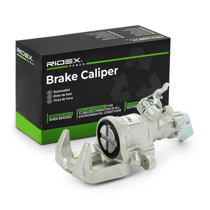 Image of RIDEX REMAN 78B1281R Brake caliper Rear Axle Grey Cast Iron Brake Caliper (78)