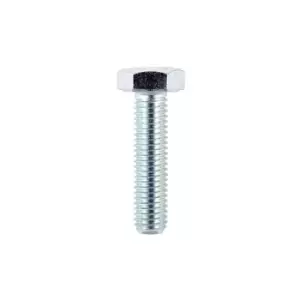 image of M12 x 30mm Hexagon Head Tensile Zinc Set Screw Grade 8.8 - 100 - Timco