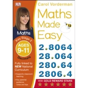 Image of Maths Made Easy Decimals Ages 9-11 Key Stage 2 by Carol Vorderman (Paperback, 2014)