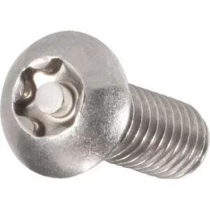 Image of Toolcraft 888787 Tamperproof Torx Panhead Screws A2 Stainless M6 x...