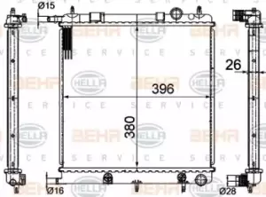 Image of x1 Behr Heat Exchanger 8MK376718-621 Genuine replacement part for Car Made in CN